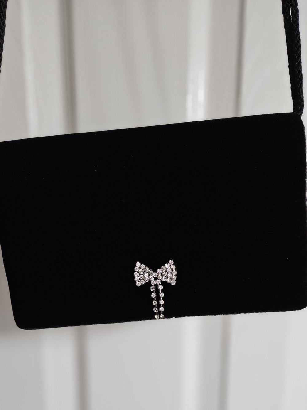 Carolyne Barton Black Velvet Small Evening Bag